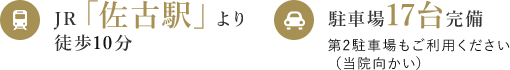 JR「佐古駅」より 徒歩10分 駐車場11台完備